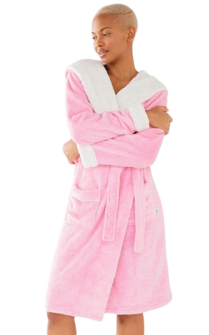 Chelsea Peers Fluffy Dressing Gown - Pink - M - 12