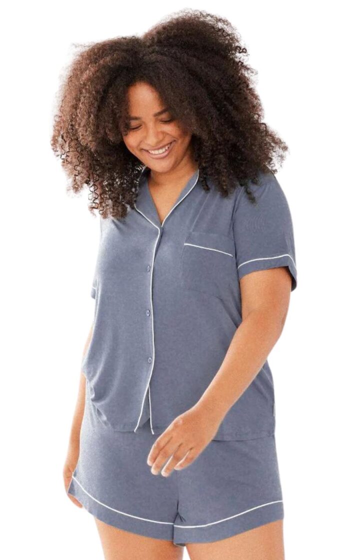 Chelsea Peers Short Pyjama Set - Slate - 5XL - 24