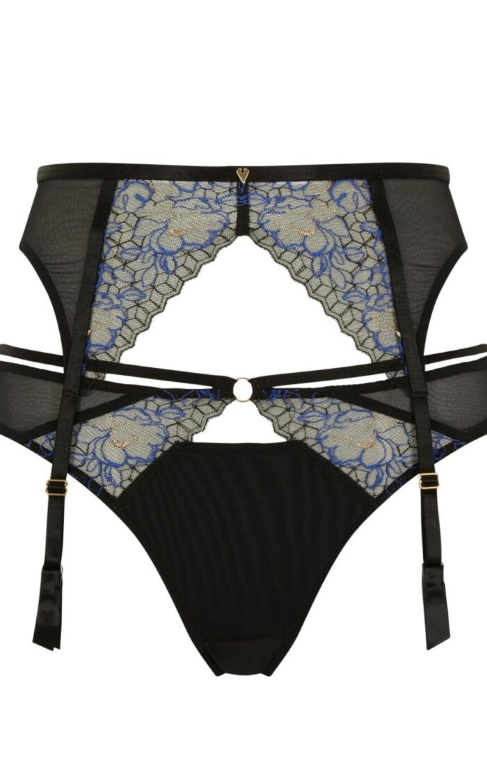 Cleo by Panache Valentina Luxe Suspender Belt - Black - S - 10