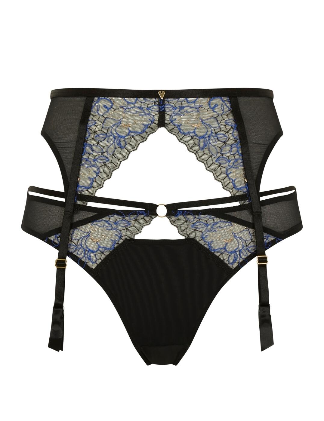 Cleo by Panache Valentina Luxe Suspender Belt - Black - S - 10