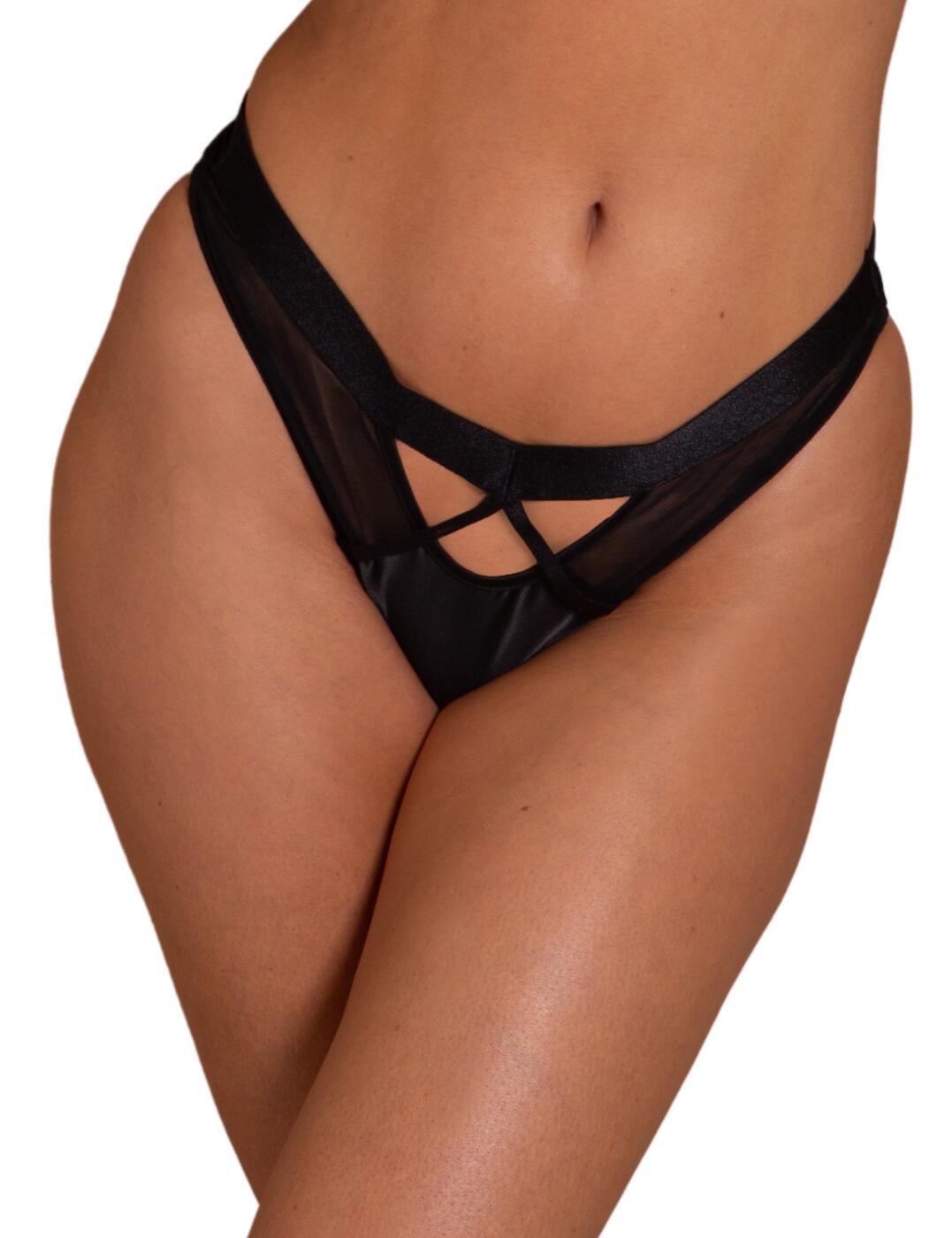 Contradiction By Pour Moi Obsessed High Leg Brief - Black - XS - 8