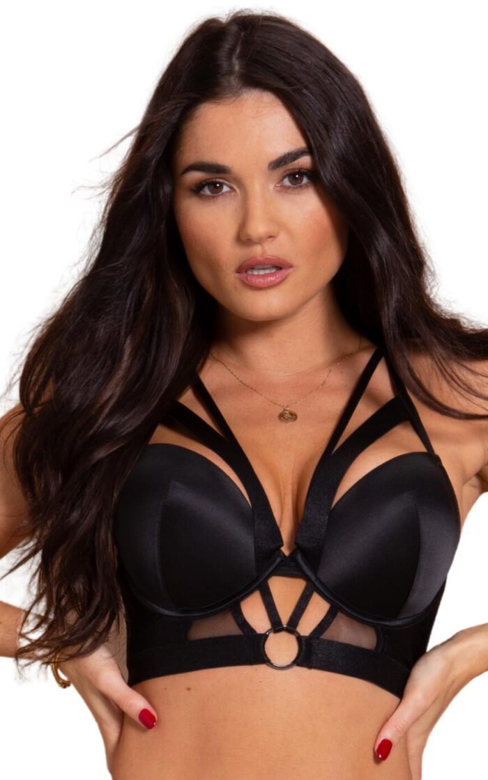 Contradiction By Pour Moi Obsessed Push Up Longline Bra - Black - 34A