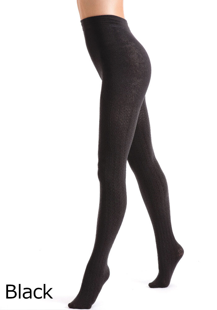 Couture Cable Knit Fleece Tights