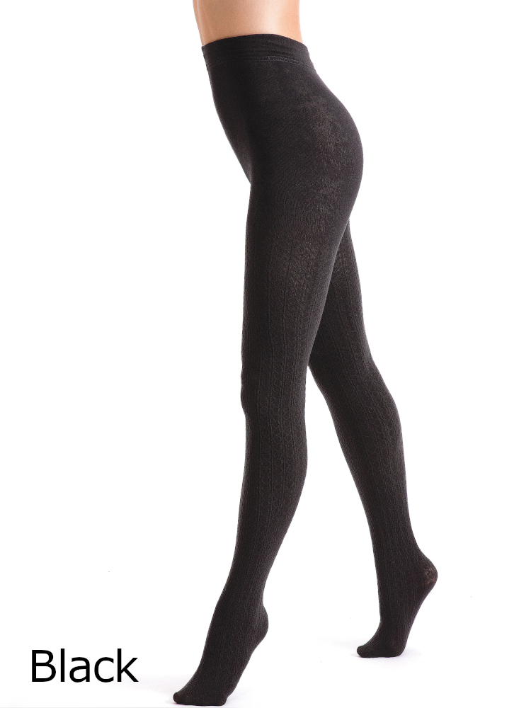 Couture Cable Knit Fleece Tights