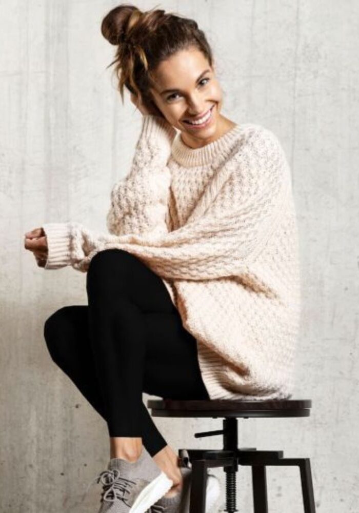 Couture Velvet Fleece Footless Tights