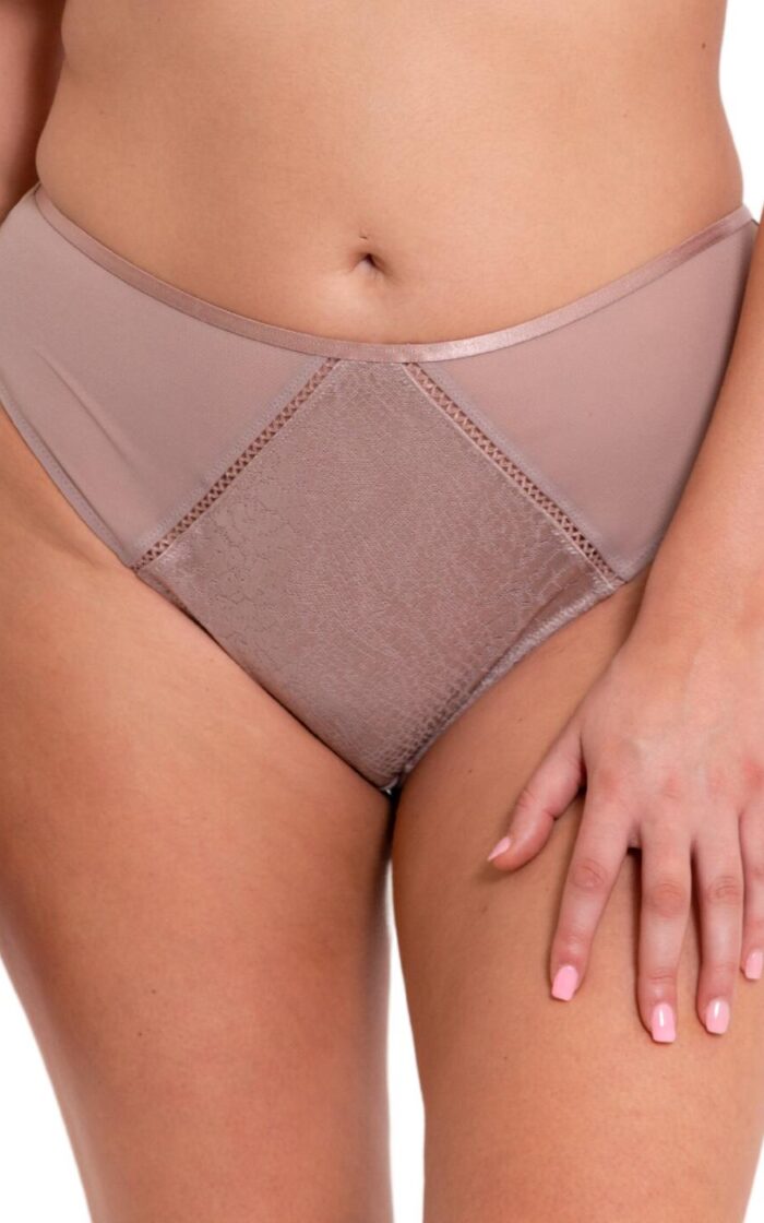 Curvy Kate Amaze High Waist Brazilian Brief - Mink - L - 14