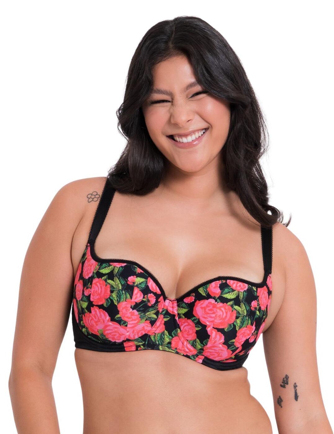 Curvy Kate Boost In Bloom Padded Balcony Bra - Print Mix - 32D
