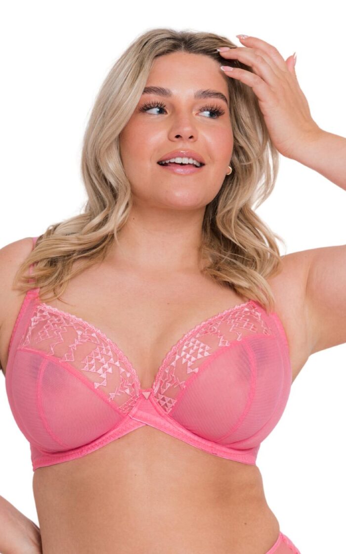 Curvy Kate Centre Stage Plunge Bra - Pink - 36F