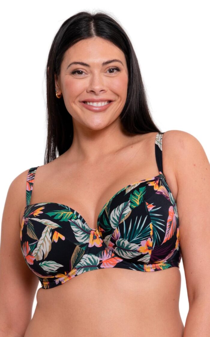 Curvy Kate Cuba Libre Balcony Bikini Top - Print Mix - 30FF