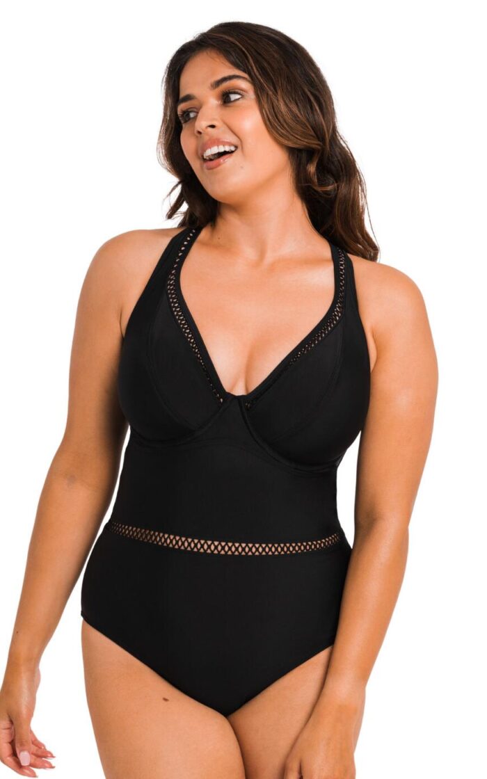 Curvy Kate First Class Plunge Swimsuit - Black - 30E