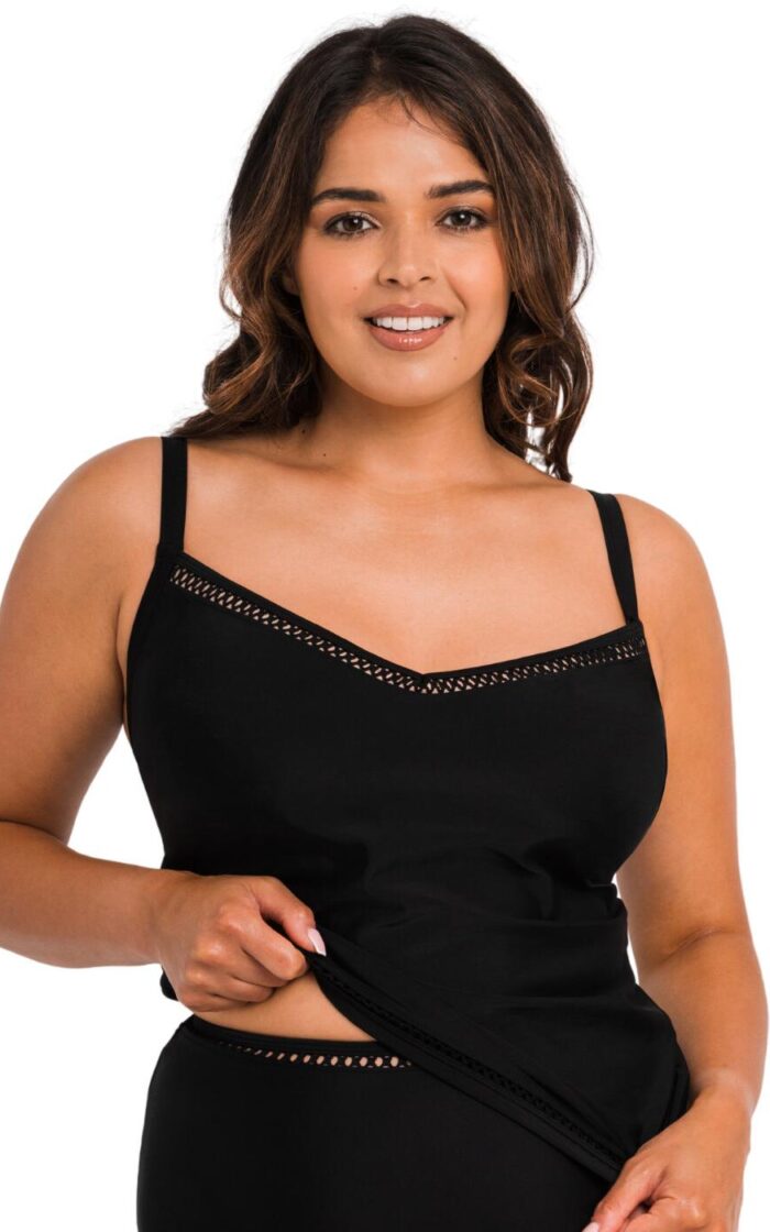 Curvy Kate First Class Tankini Top - Black - 34G