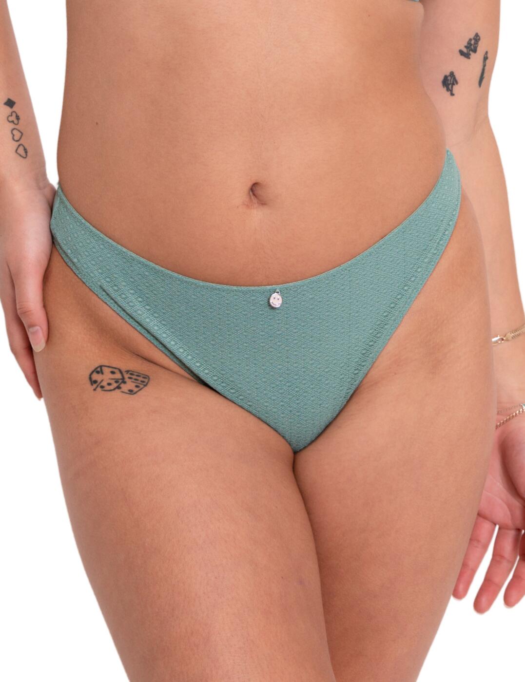 Curvy Kate Happy Boobs and Happy Bum Brazilian Brief - Sage Green - S - 10