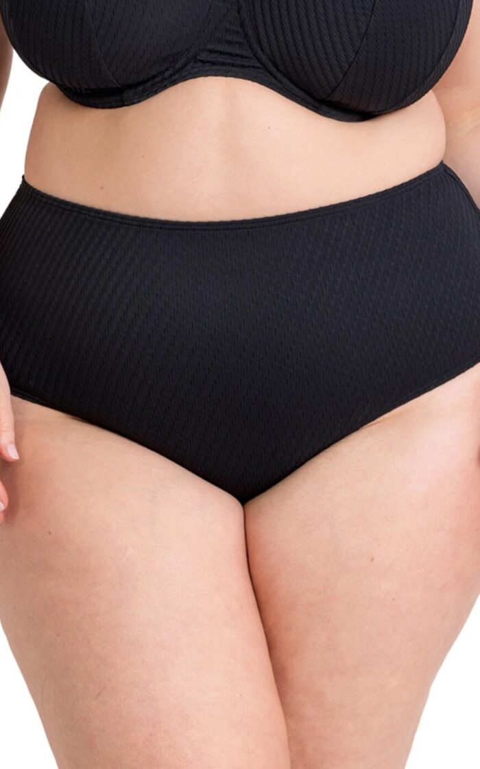 Curvy Kate Jet Set High Waist Bikini Brief - Black - S - 10