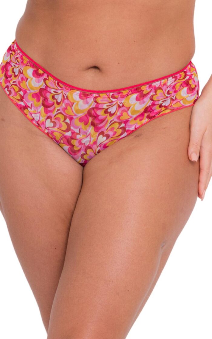 Curvy Kate Lifestyle Shorty Brief - Pink Hearts - XS - 8