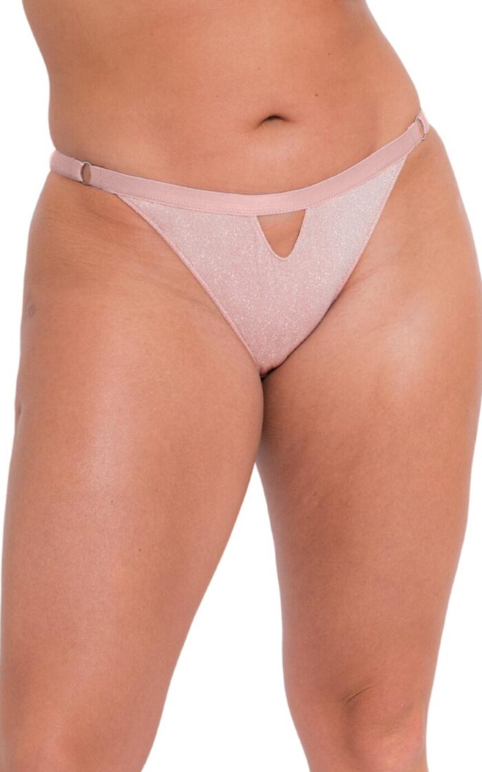 Curvy Kate Lift Off Brazilian Brief - Rose Sparkle - XS - 8