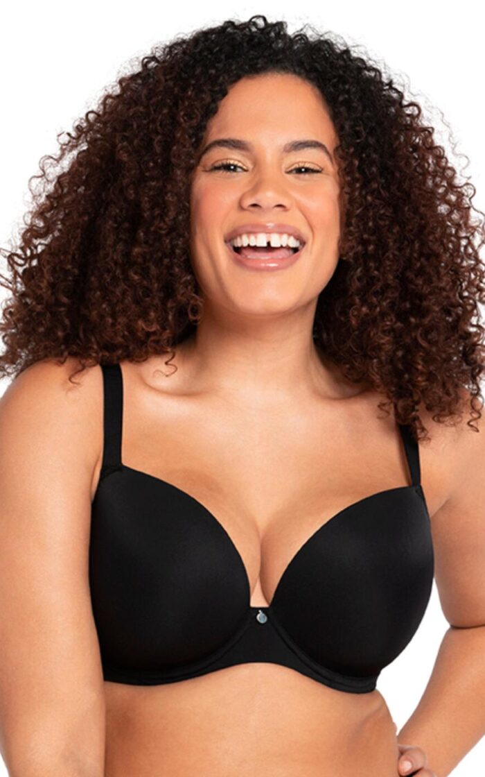 Curvy Kate Smoothie T Shirt Plunge Moulded Bra - Black - 30GG