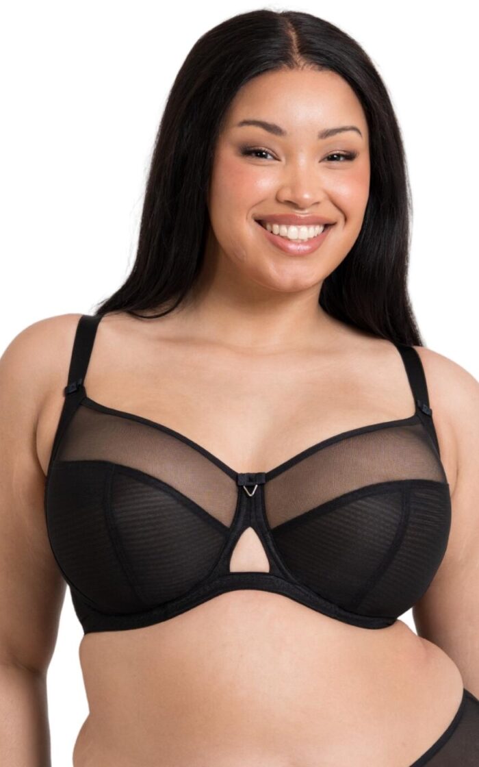 Curvy Kate Victory Side Support Balcony Bra - Black - 34E
