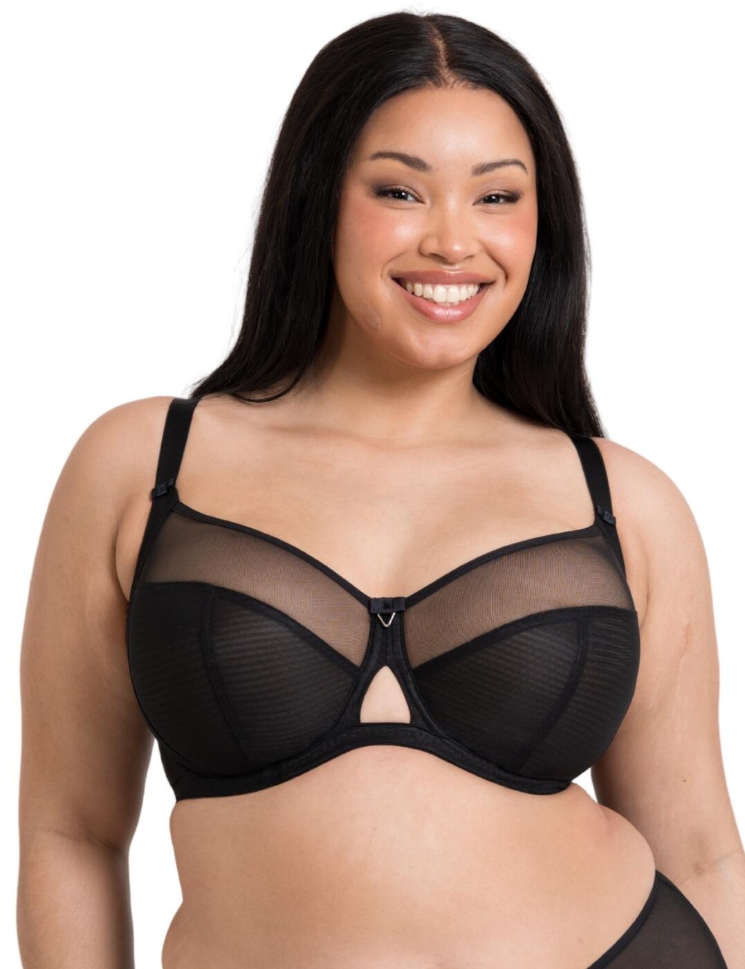 Curvy Kate Victory Side Support Balcony Bra - Black - 34E