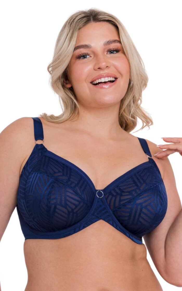 Curvy Kate Wonderfull Vibe Full Cup Balcony Bra - Navy - 32GG