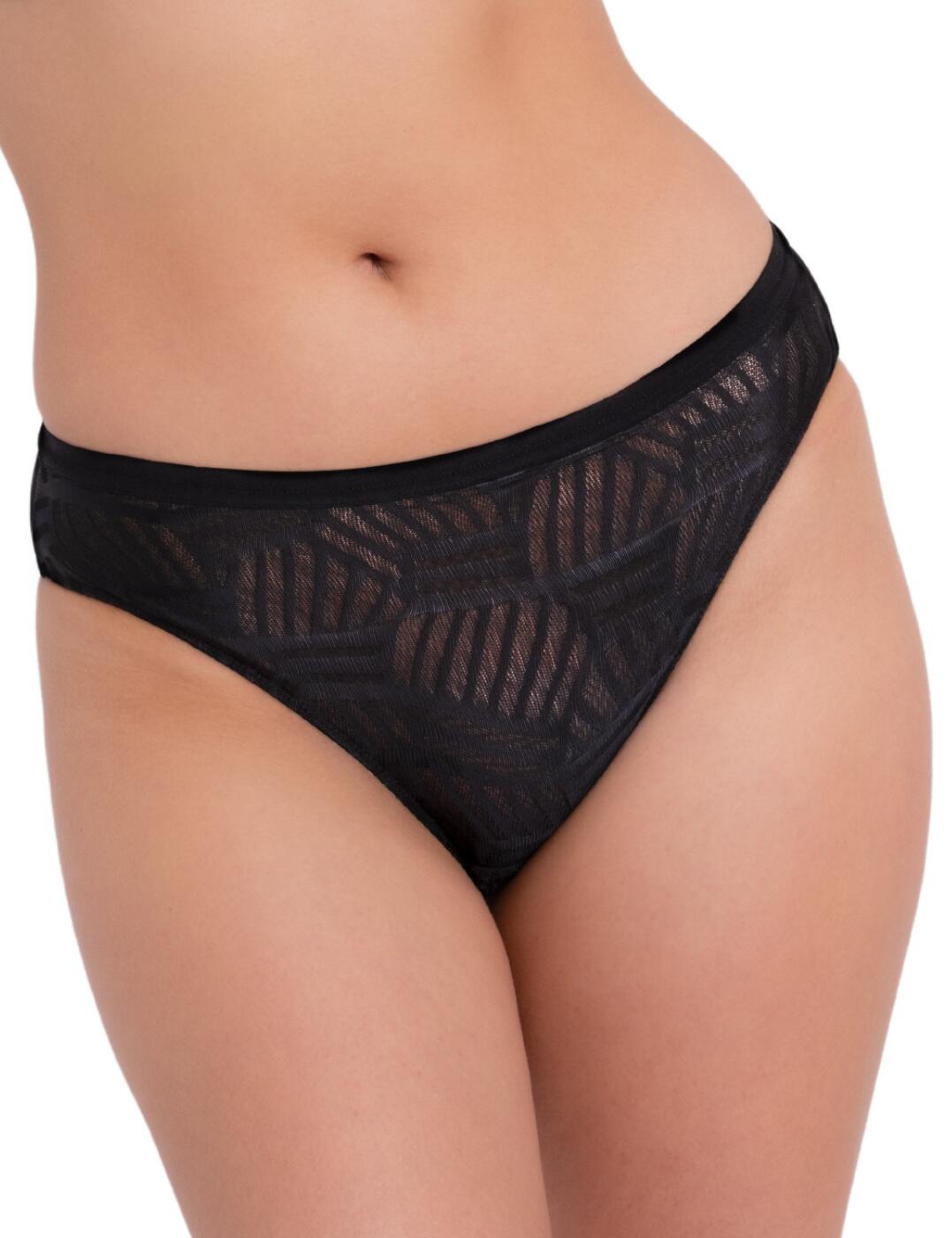 Curvy Kate Wonderfull Vibe High Leg Brief - Black - M - 12