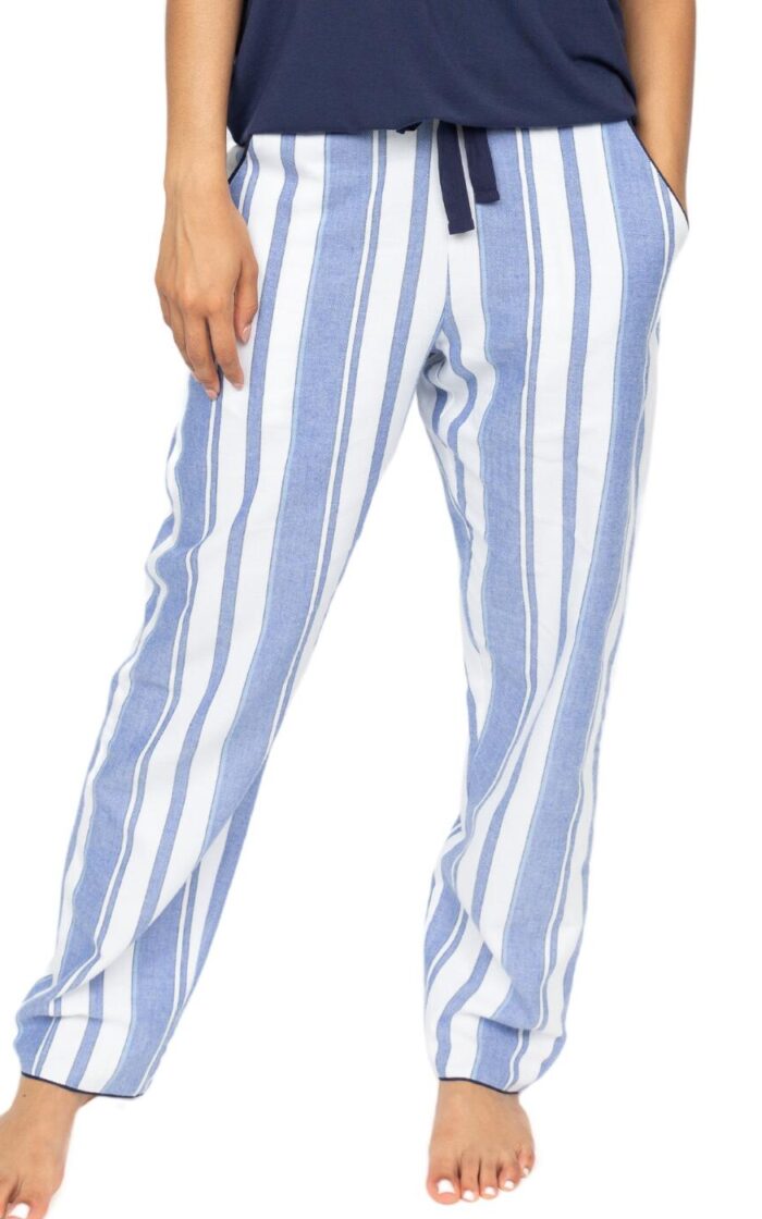 Cyberjammies Alpes Striped Pyjama Bottoms - Blue Mix - 3XL - 20