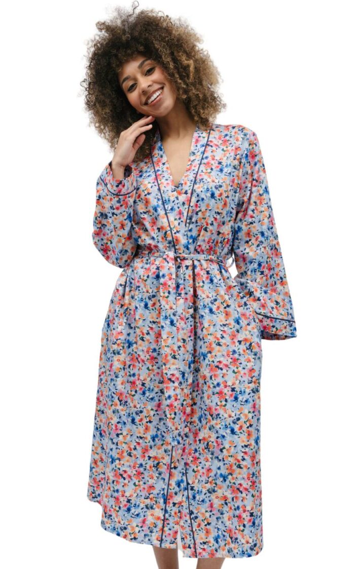 Cyberjammies Bea Long Dressing Gown - Ditsy Floral - XL - 16