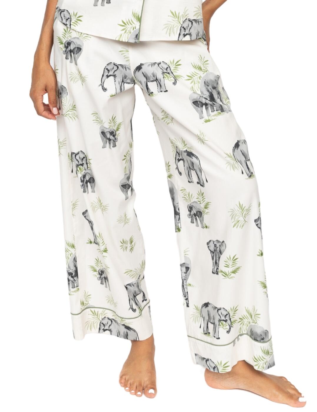 Cyberjammies Eloise Elephant Pyjama Bottoms - Cream Mix - 4XL - 22