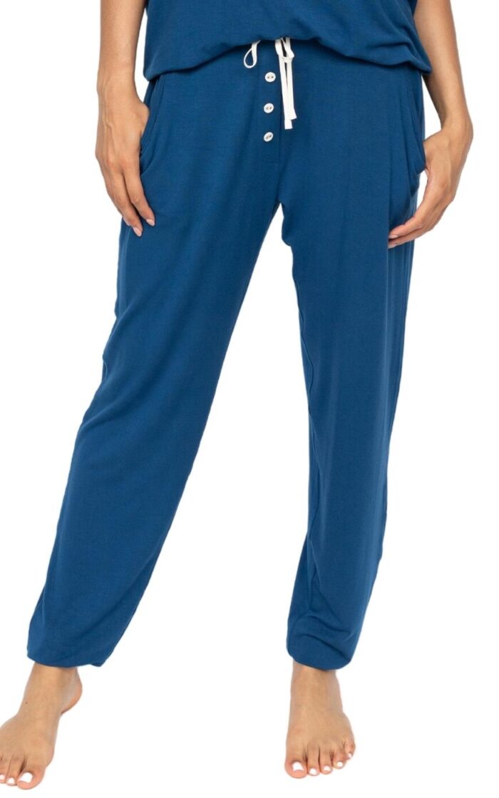 Cyberjammies Harriet Jersey Pyjama Bottoms - Teal Blue - L - 14