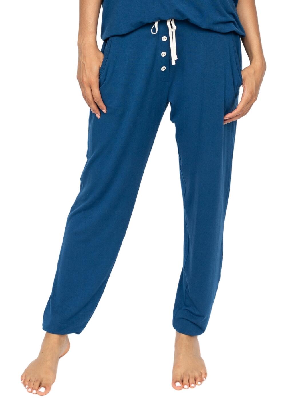 Cyberjammies Harriet Jersey Pyjama Bottoms - Teal Blue - L - 14