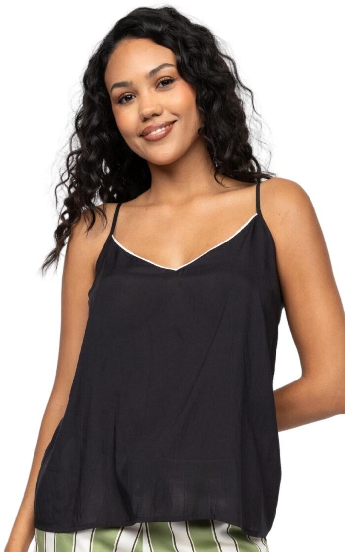 Cyberjammies Nancy Modal Cami - Black - XXS - 6