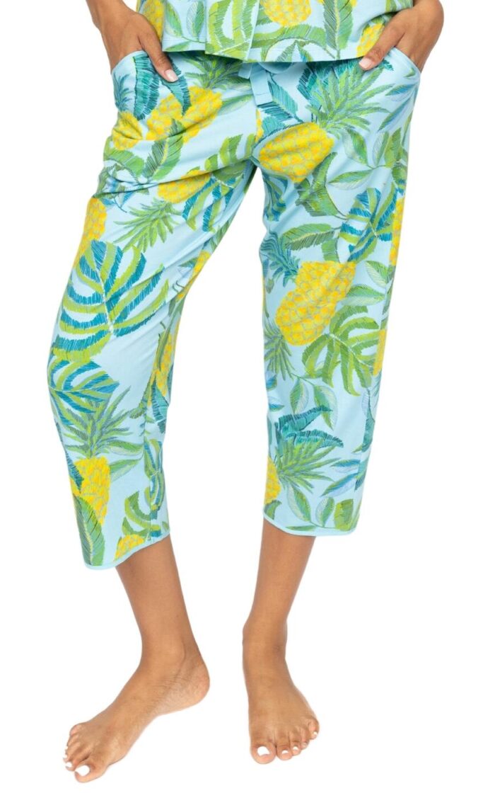 Cyberjammies Paige Jersey Pyjama Bottoms - Light Blue Mix - S - 10