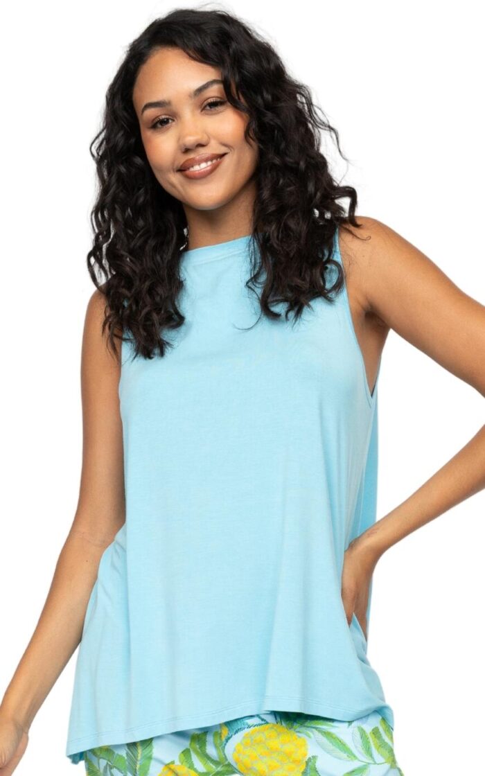 Cyberjammies Paige Jersey Relaxed Vest - Light Blue - S - 10