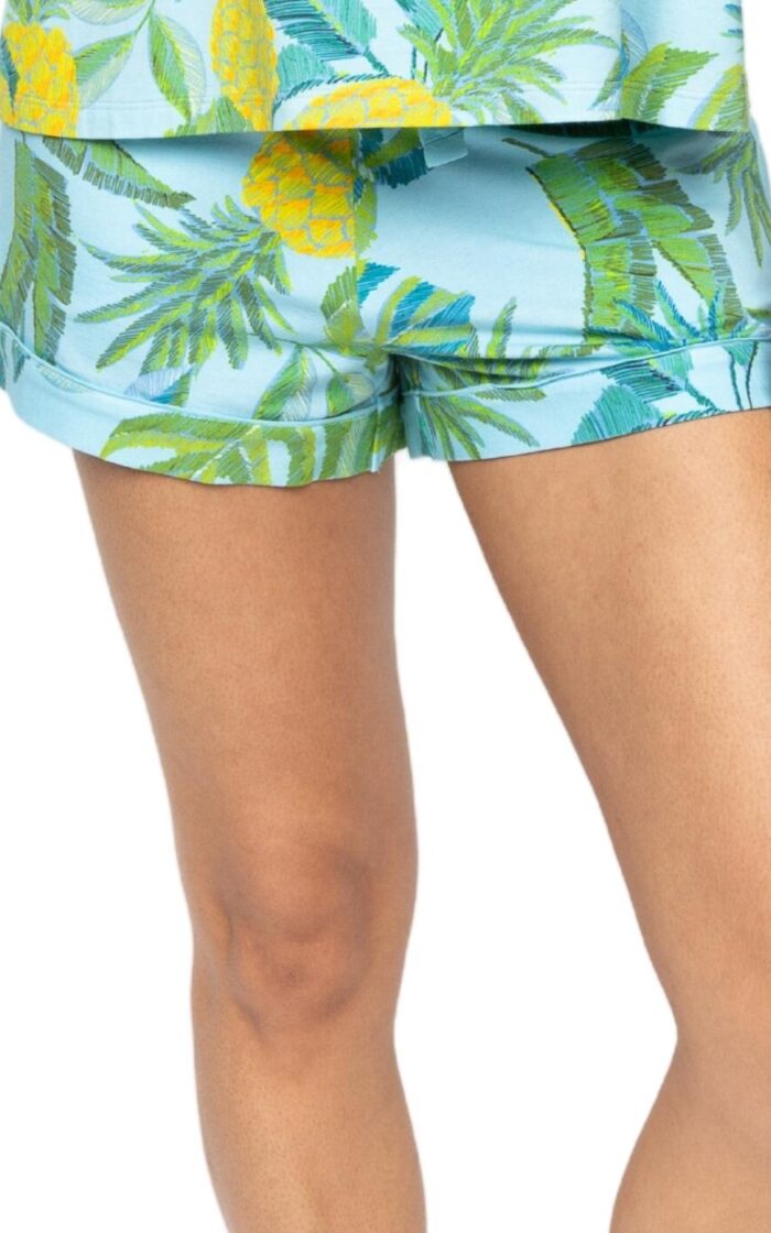 Cyberjammies Paige Pyjama Short - Light Blue Mix - S - 10