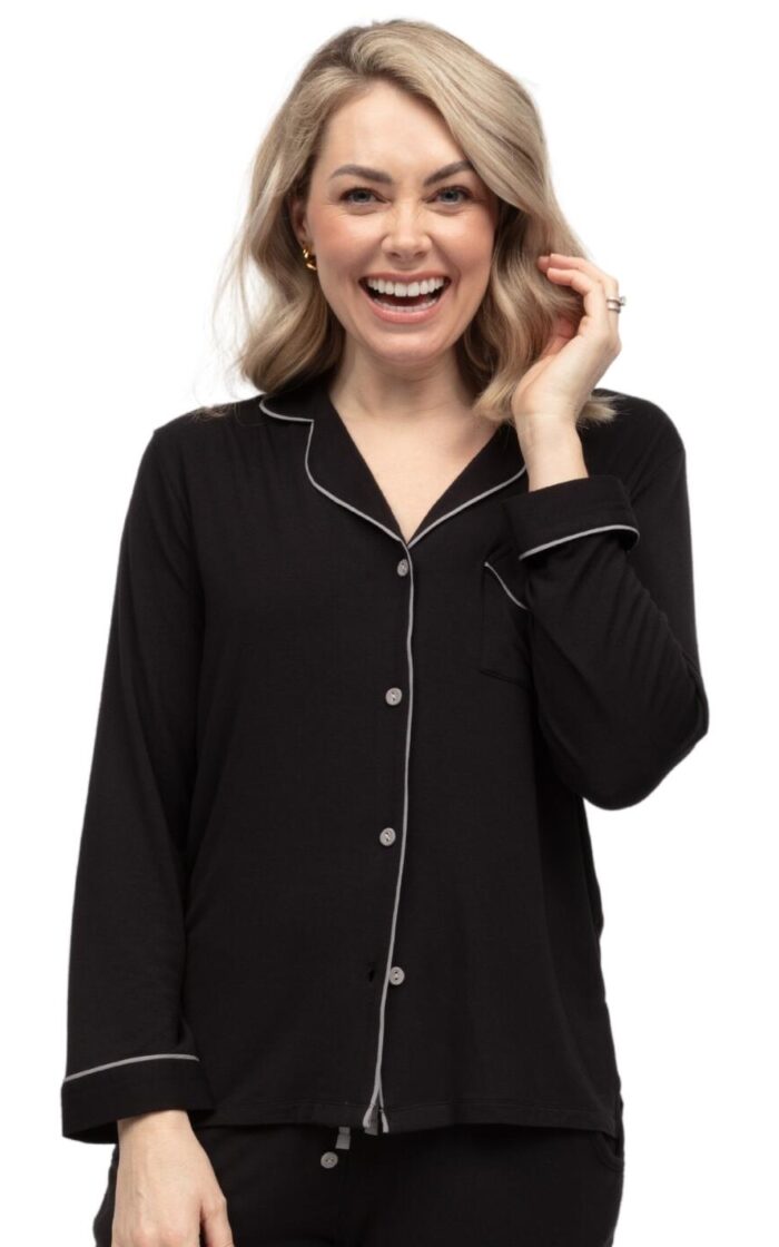 Cyberjammies Parker Revere Jersey Pyjama Top - Black - XL - 16
