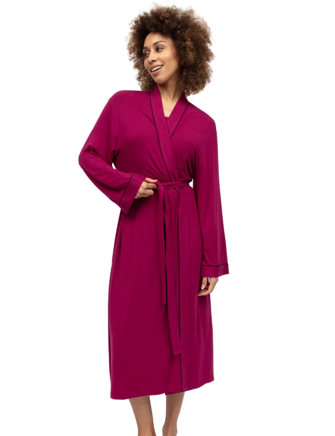 Cyberjammies Penelope Long Dressing Gown - Berry