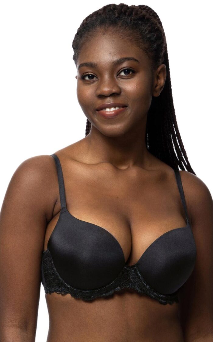 Dorina Clarie Padded Demi Cup Bra - Black - 32D