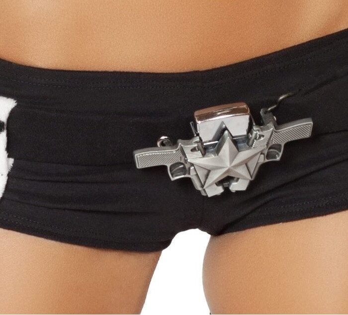 Double Gun Belt Buckle with Star Detail
