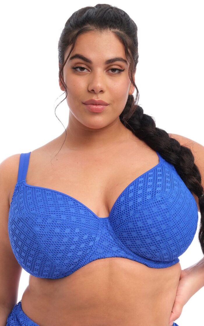 Elomi Bazaruto Underwired Plunge Bikini Top - Sapphire - 36F