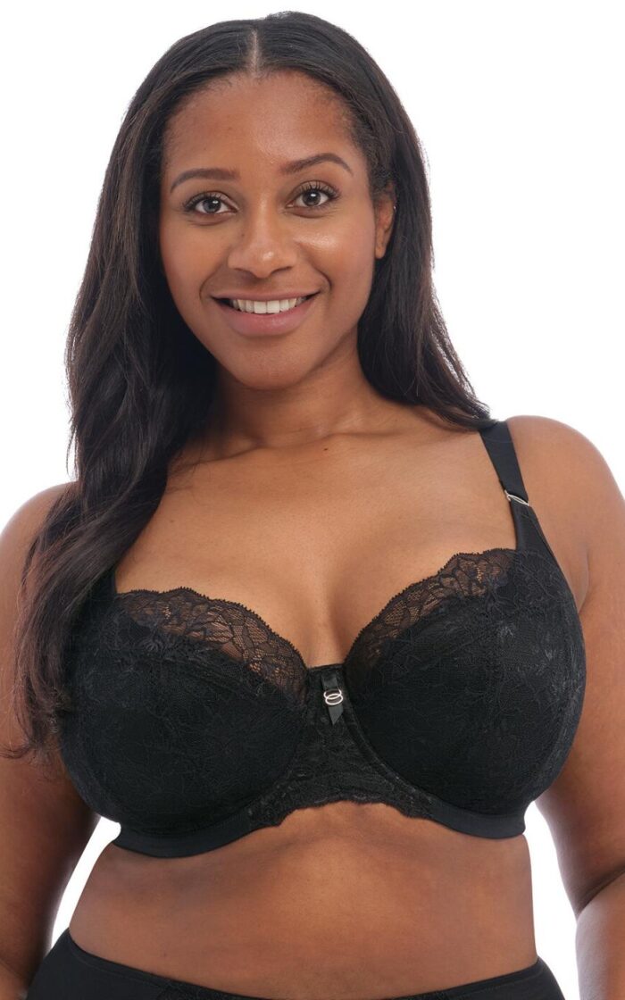 Elomi Brianna Padded Half Cup Bra - Black - 32HH