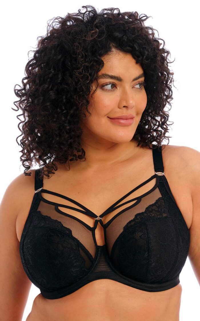 Elomi Brianna Underwired Plunge Bra - Black - 32JJ