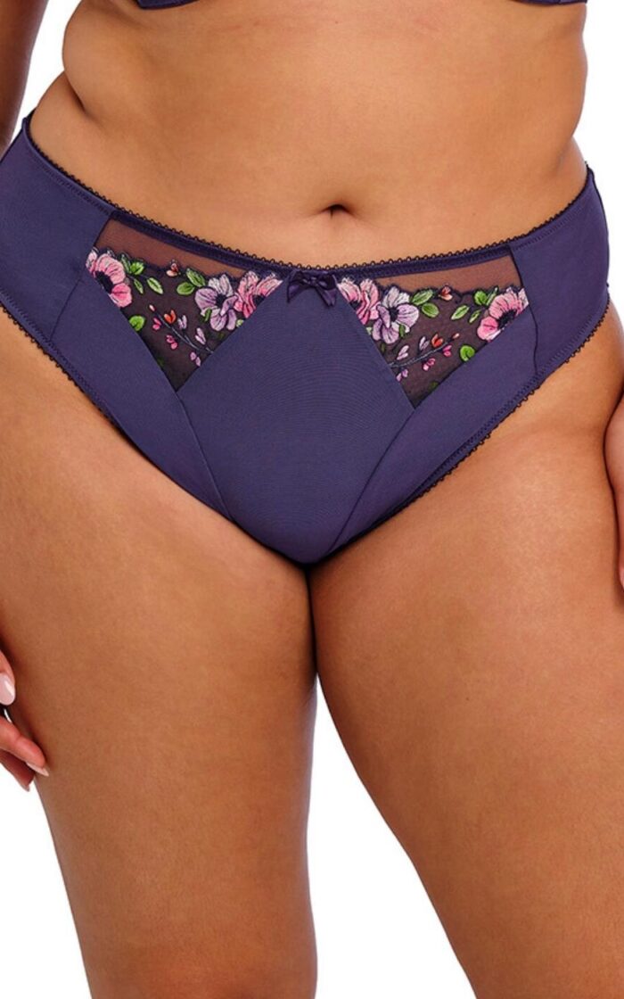 Elomi Himari High Leg Brief - Midnight - 2XL - 18
