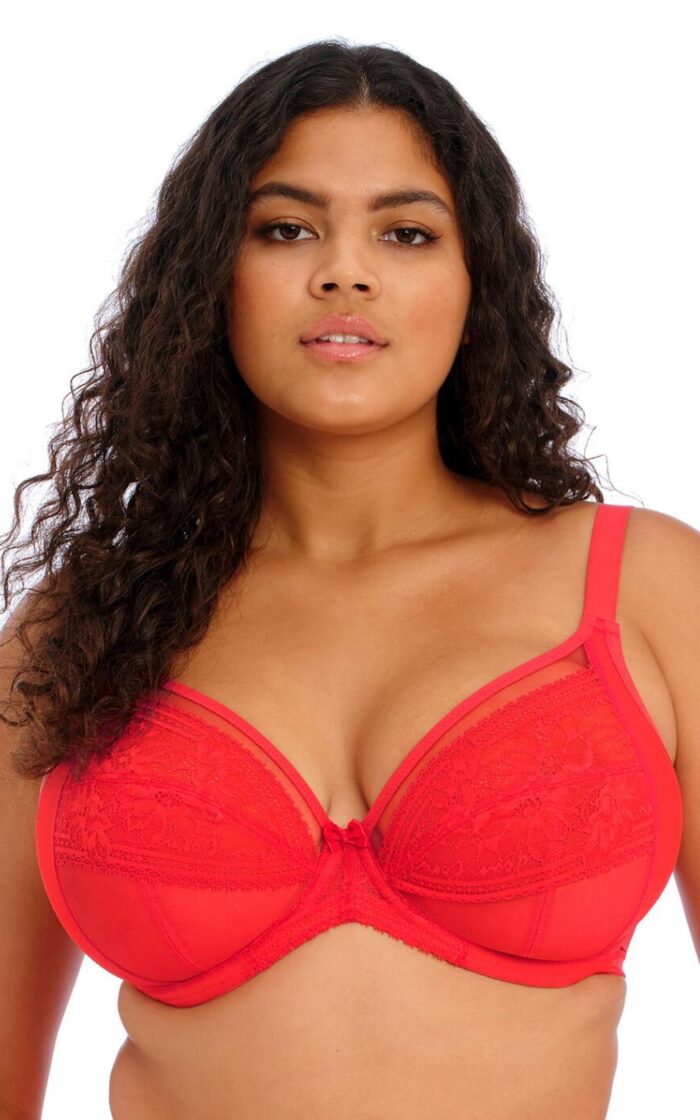 Elomi Kendra Plunge Bra - Cherry - 32GG