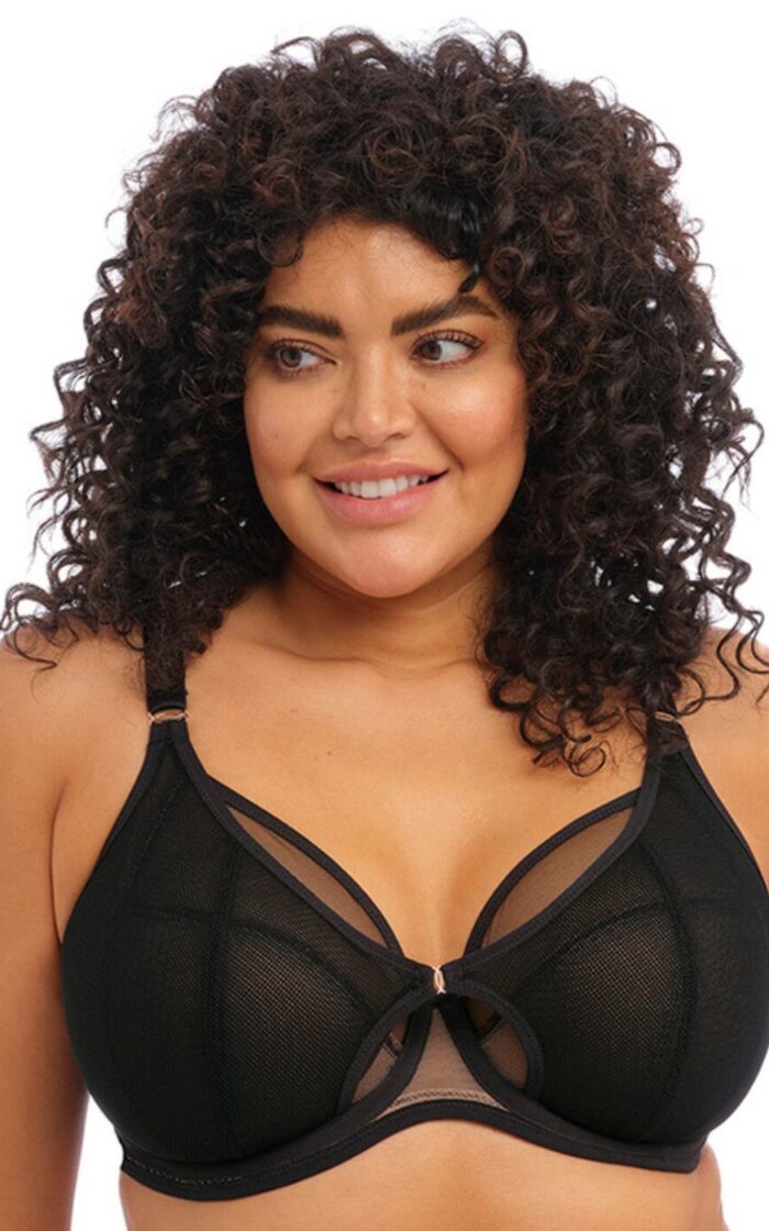 Elomi Kintai Plunge Bra - Black - 32HH