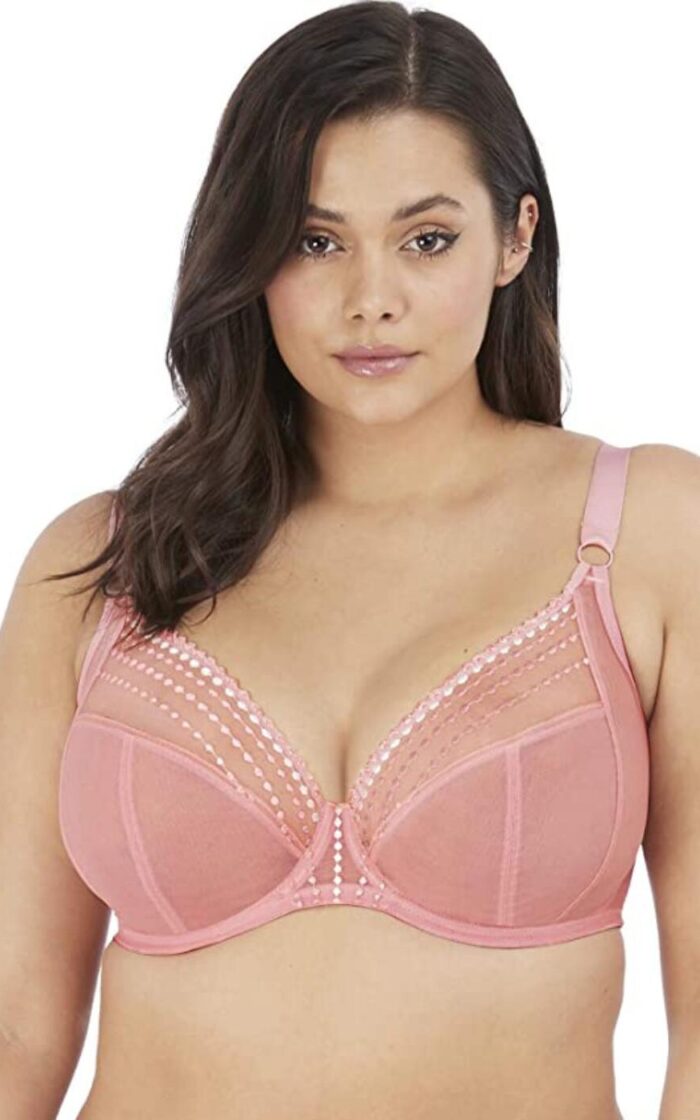 Elomi Matilda Underwired Plunge Bra - Rose - 32HH