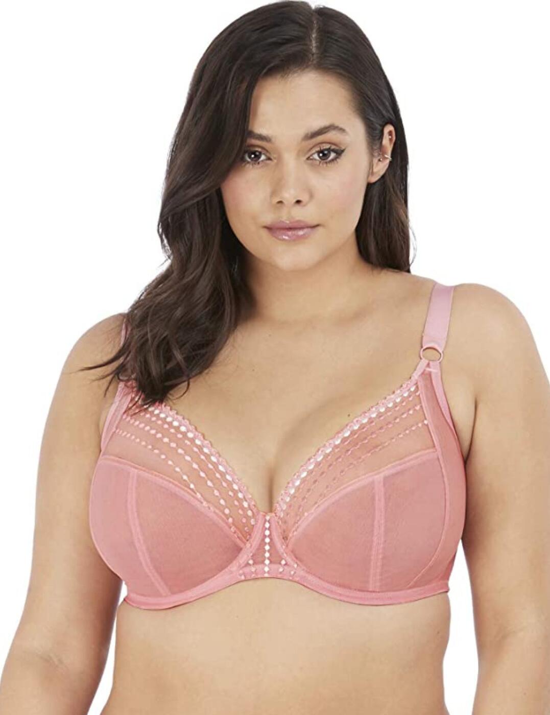 Elomi Matilda Underwired Plunge Bra - Rose - 32HH