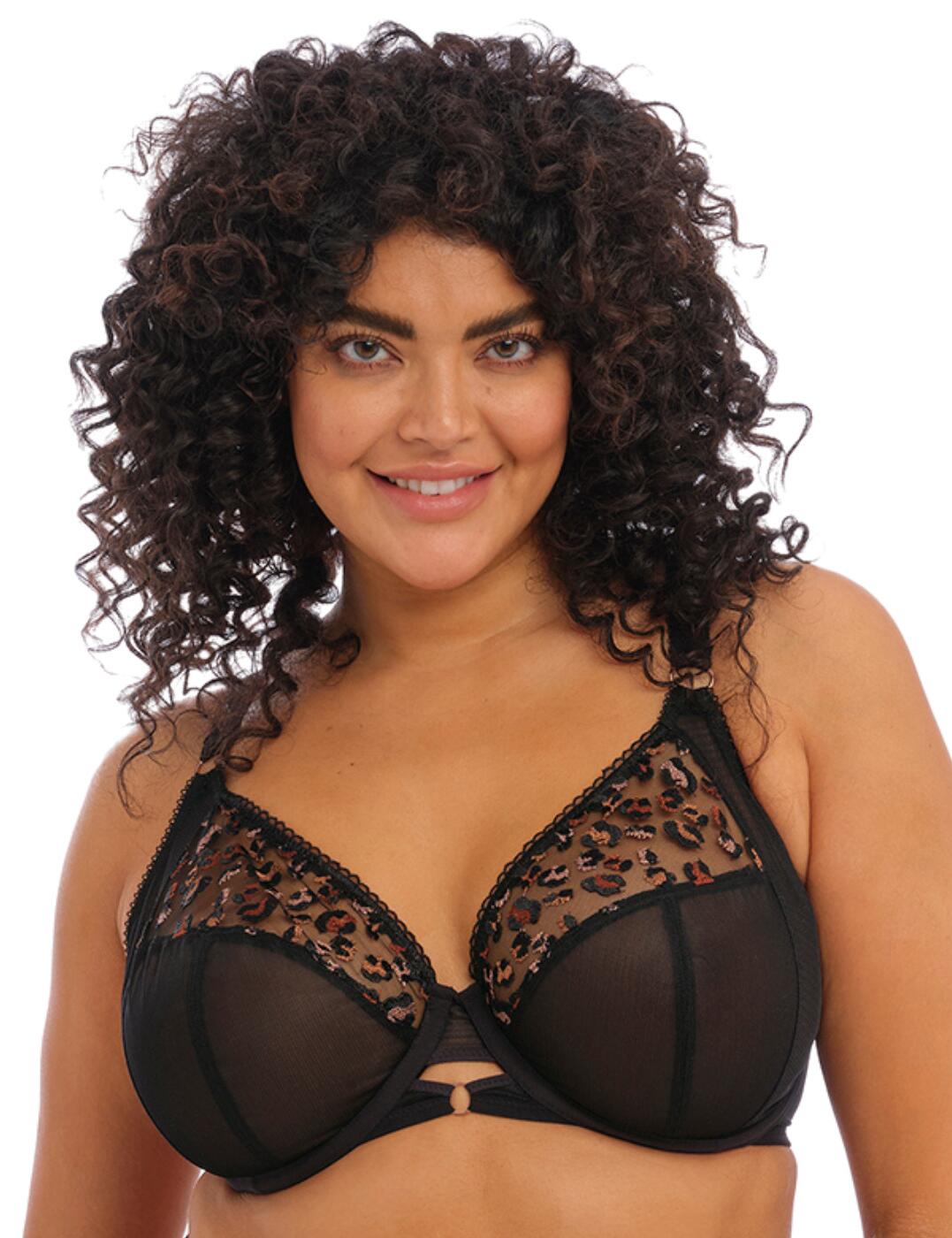 Elomi Namrah Bandless Plunge Bra - Black - 38G