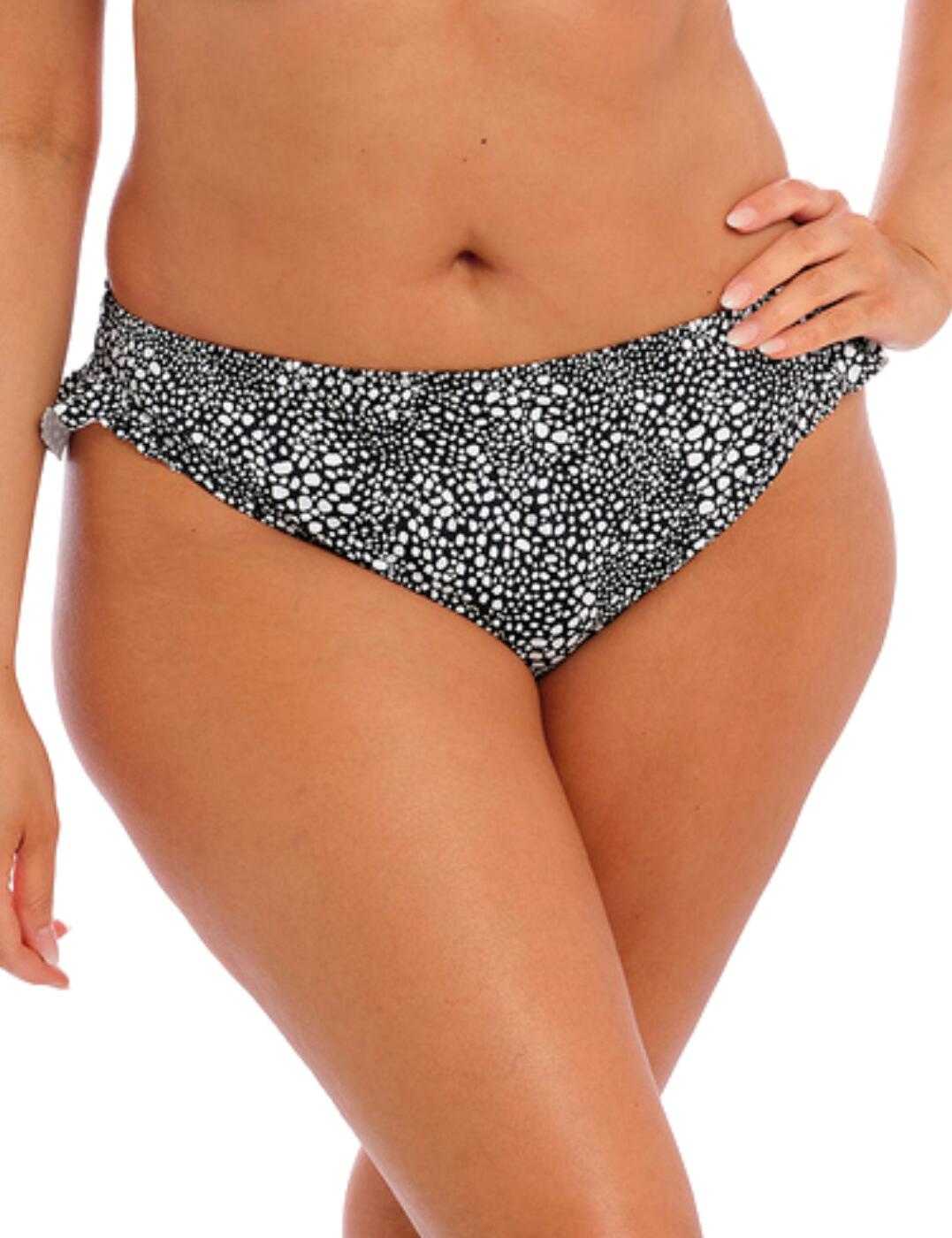Elomi Pebble Cove High Leg Bikini Brief - Black - L - 14