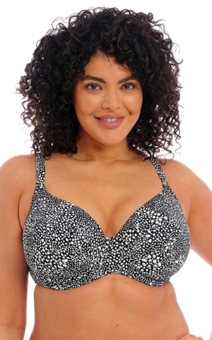 Elomi Pebble Cove Plunge Bikini Top - Black - 36J