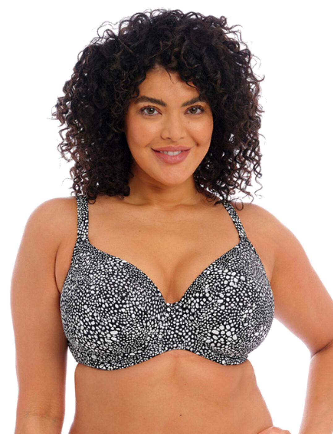 Elomi Pebble Cove Plunge Bikini Top - Black - 36J