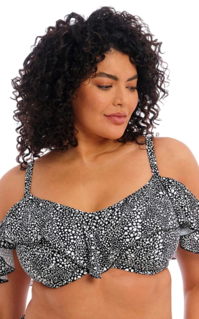 Elomi Pebble Cove Underwired Bikini Top - Black - 40GG